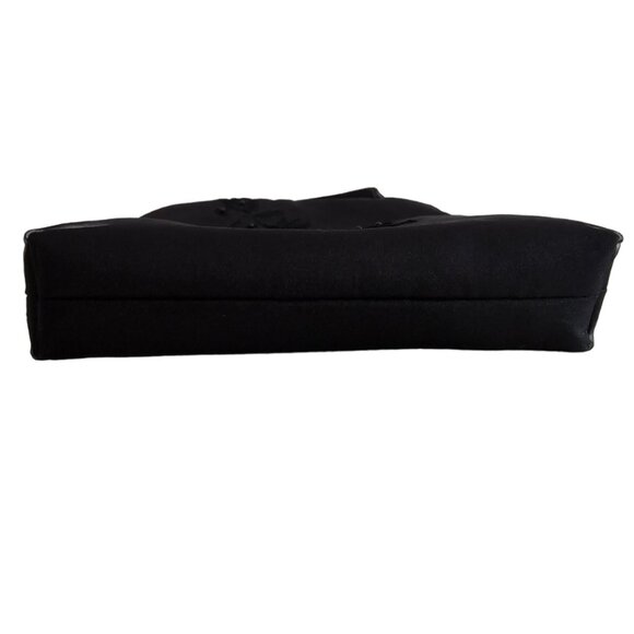 Nordstom Floral Embroidery & Beaded Mini Evening Purse Bag | Like New | Black - Picture 8 of 8